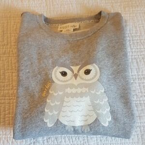 Kate Spade Gray Owl Lottie Graphic Women's Sweatshirt